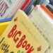 three rows of many picture books